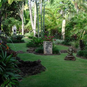Bali garden with 9 hole putt-putt golf course
