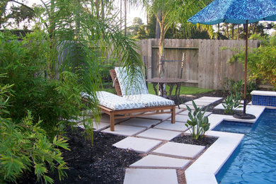 Balinese Inspired Poolscape, Pergola and Gardens