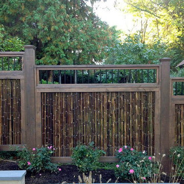 Bamboo Fencing, black with iron accent