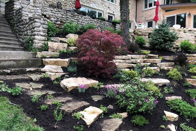 Design ideas for a rustic landscaping in Chicago.