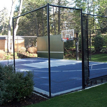 Basketball Court with Tennis Hitboard in Newton