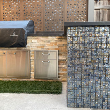 BBQ island Fancy Glass Tile