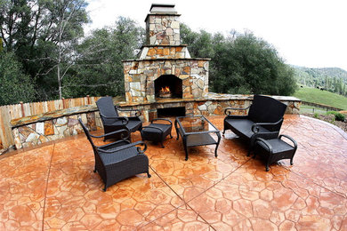 Beautiful Outdoor Fireplace