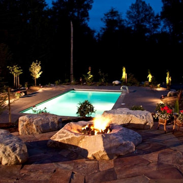 Bellevue Pool and Backyard Landscape Lighting