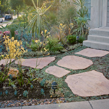 Beverly Grove,   Monet Drought Tolerant Garden -House Entrance
