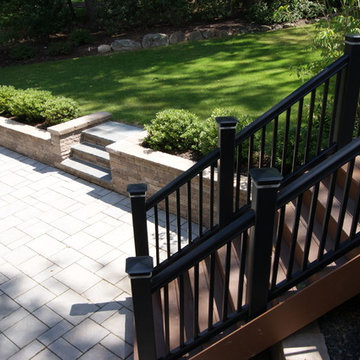 Big deck and hard scape