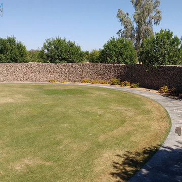 Biggest gabion facade wall in Phoenix, AZ