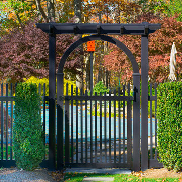Black Vinyl PVC Picket Fence from Illusions Fence