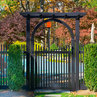 Black Vinyl PVC Picket Fence from Illusions Fence