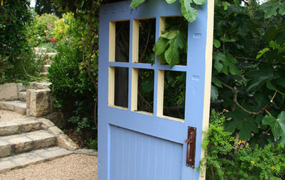 Artful Salvage: Old Doors Decorate the Garden