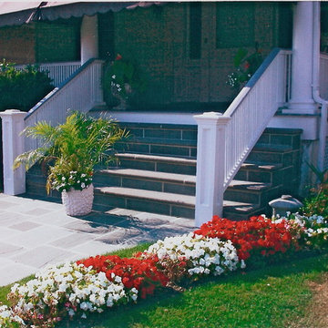 Bluestone Driveway, Sidewalk And Steps