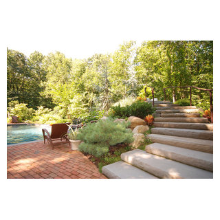 Bluestone Slab Steps Klassisch Garten New York von Goldberg