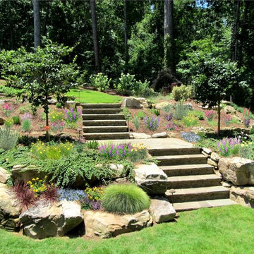 Bluestone Stairway and Perennial Garden