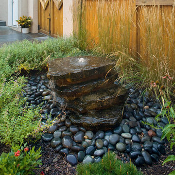 Bluestone Steppers in a Water Feature