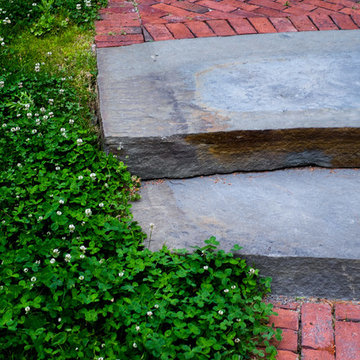 Bluestone Steps and Brick at Red Barn, Red Brick