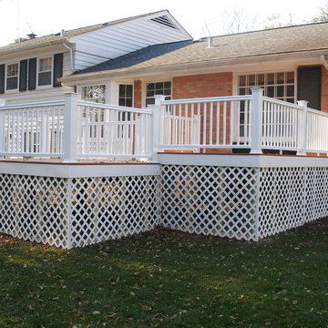 Bluestone Walk, Composite Deck, and Wood Trellis