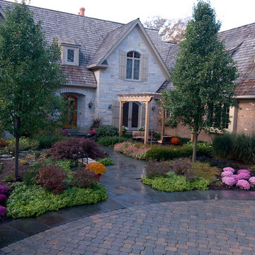 Bluestone Walk, Pergola, and Plantings