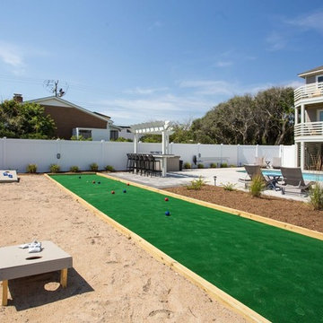 Bocce & Cornhole by the Pool