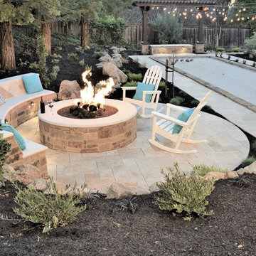Bocce Ball, Vineyard & Fire Pits. Snyder Lane, Walnut Creek, CA.