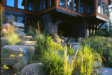 This is an example of a transitional landscaping in Seattle.
