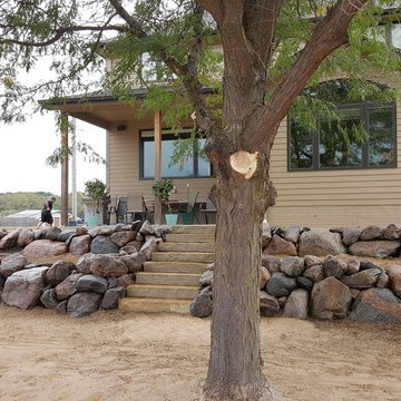 Boulder Retaining Wall