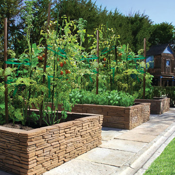 Bradstone Madoc Wall Used As A Raised Garden