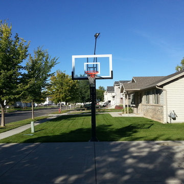 Brandon C's Pro Dunk Gold Basketball System on a 34x25 in Woods Cross, UT