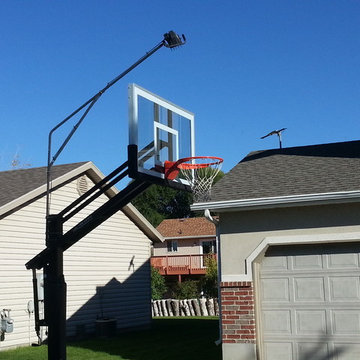 Brandon C's Pro Dunk Gold Basketball System on a 34x25 in Woods Cross, UT