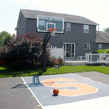 Brett L's Pro Dunk Platinum Basketball System on a 25x22 in Liverpool, NY