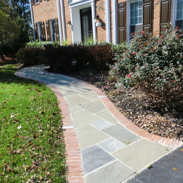 Brick and Flagstone Walkway