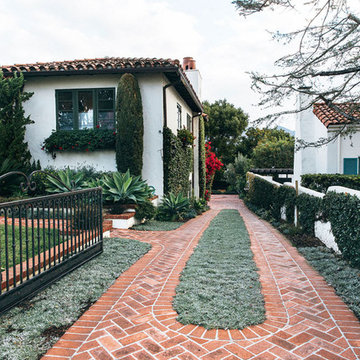 Brick Driveway and Landscaping