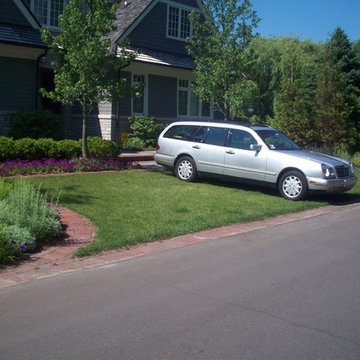 Brick paver driveway