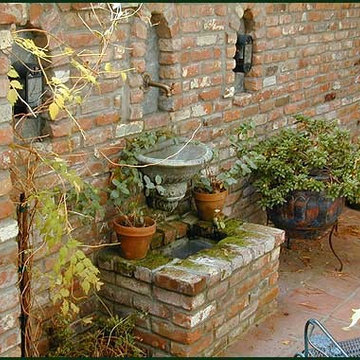 Brick water feature
