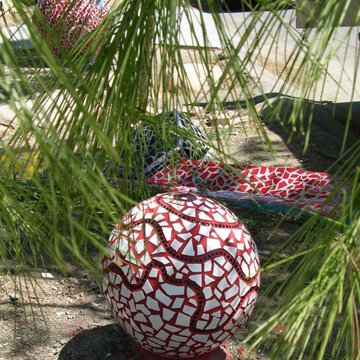 Broken Tile Mosaic Garden Balls
