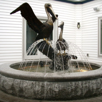Bronze Pelican Fountain