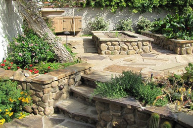 This is an example of a traditional garden in Orange County.