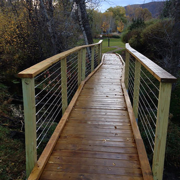 Cable Infill for Wood Bridge in Basalt, CO