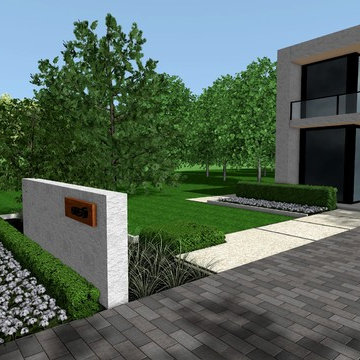Caledon Contemporary Modern Front Yard