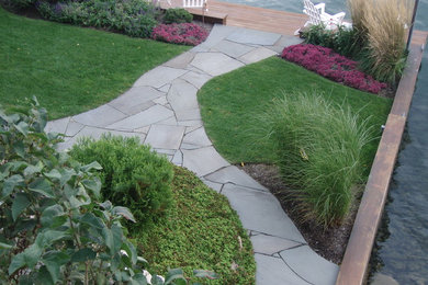 This is an example of a craftsman landscaping in New York.