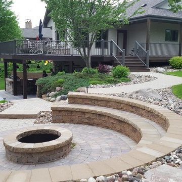 Cannon Lake Firepit Patio & Outdoor Kitchen