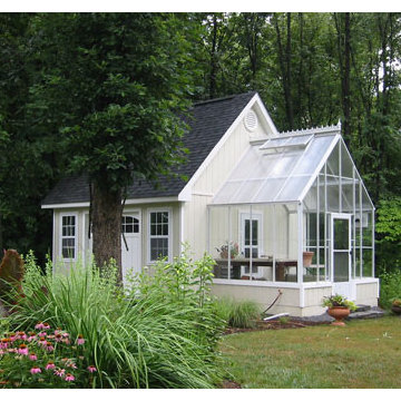 Cape Cod Home Attached Greenhouse