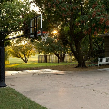 Carrie L's Pro Dunk Gold Basketball System on a 60x40 in Wichita, KS