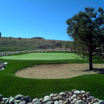 Castle Pines Putting Green with Sand Trap