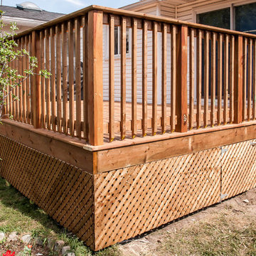 Cedar Backyard Deck