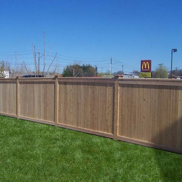 Cedar Solid Board Privacy Fence