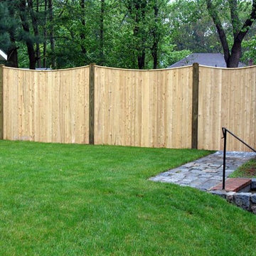 Cedar Solid Board Privacy Fence