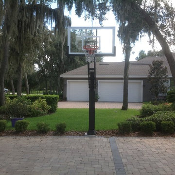 Chris M's Pro Dunk Gold Basketball System on a 28x45 in Lithia, FL