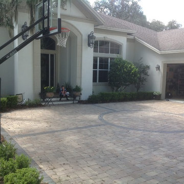 Chris M's Pro Dunk Gold Basketball System on a 28x45 in Lithia, FL