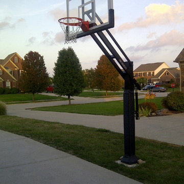 Christopher W's Pro Dunk Gold Basketball System on a 30x27 in Zionsville, IN