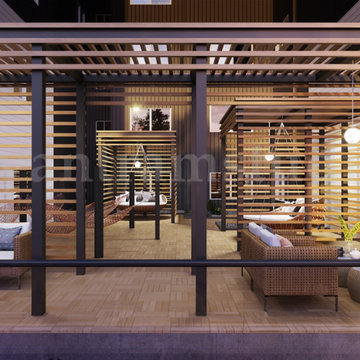 Classy Zen Garden 3d Interior Design Rendering Services by Yantram Studio
